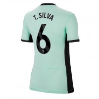 Dres Chelsea Thiago Silva #6 Tretina pre Ženy 2023-24 Krátky Rukáv